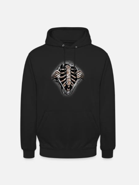 skeleton - Unisex Hoodie - black