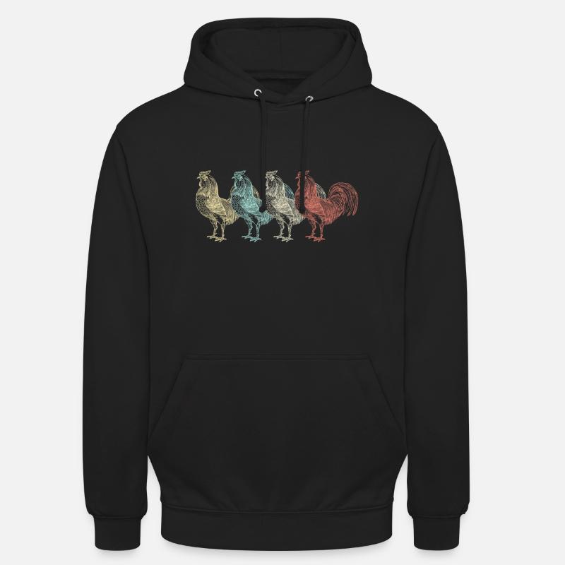 Chicken chickens - Unisex Hoodie - black
