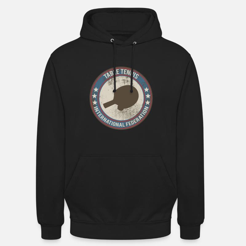 tennis de table - Sweat-shirt à capuche unisexe - noir