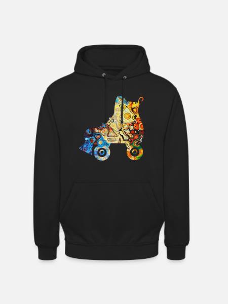 Rollschuhe - Unisex Hoodie - Schwarz