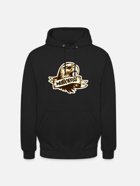 motocross - Sweat-shirt à capuche unisexe - noir