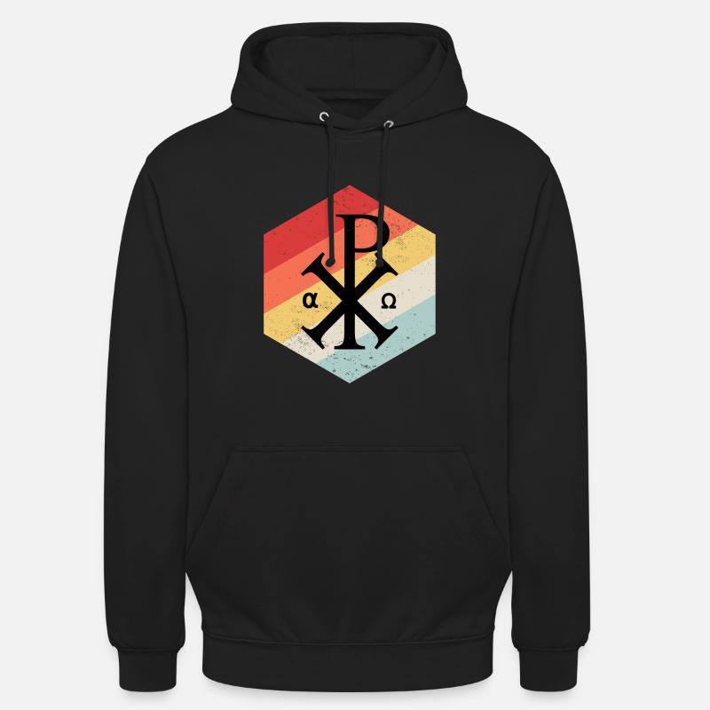 Jesus Chi Rho Das Christusmonogramm - Unisex Hoodie - Schwarz