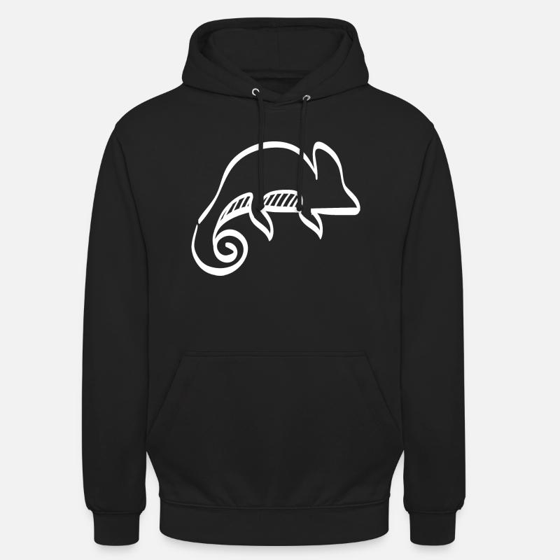 Caméléon - Sweat-shirt à capuche unisexe - noir
