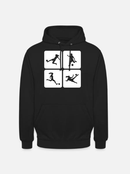 women's soccer - Unisex Hoodie - black