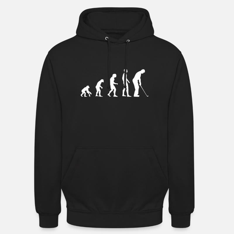 EVOLUTION Golf White - Unisex Hoodie - black