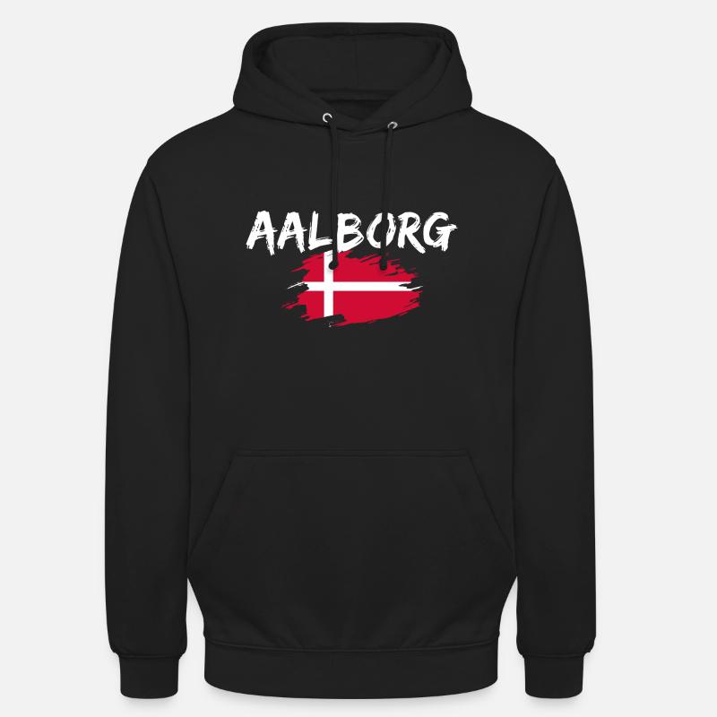 Aalborg, Denmark - Unisex Hoodie - black