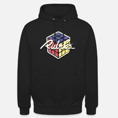 Rubik's Cube Retro Style - Sudadera con capucha unisex - negro
