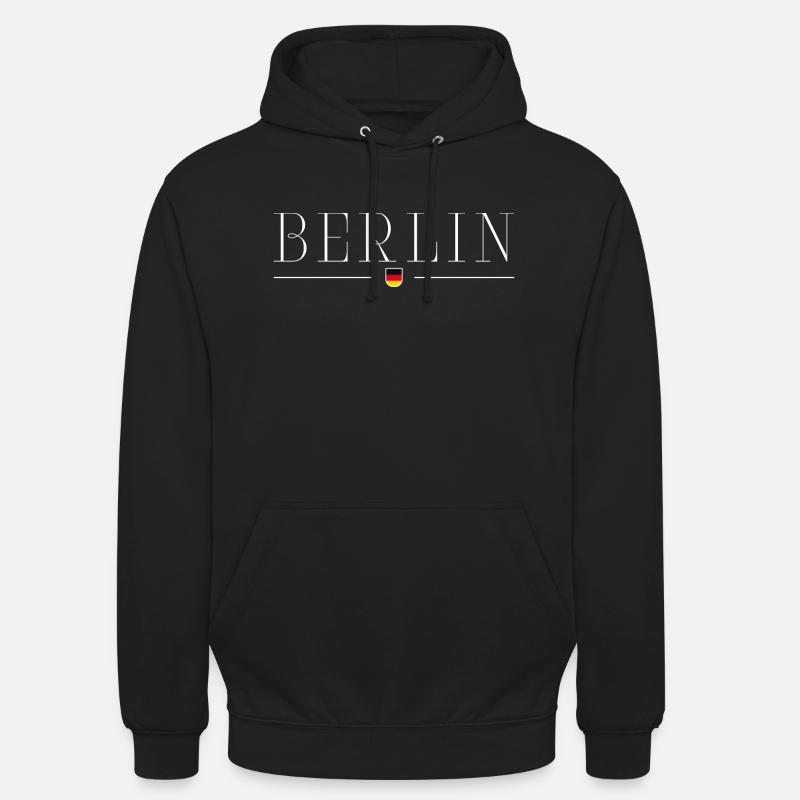 Berlin: Trendy, lebendig, einzigartig - Unisex Hoodie - Schwarz