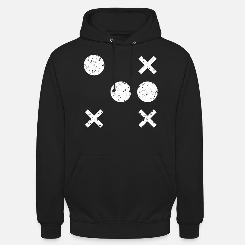 Tic Tac Toe Retro - Unisex Hoodie - black