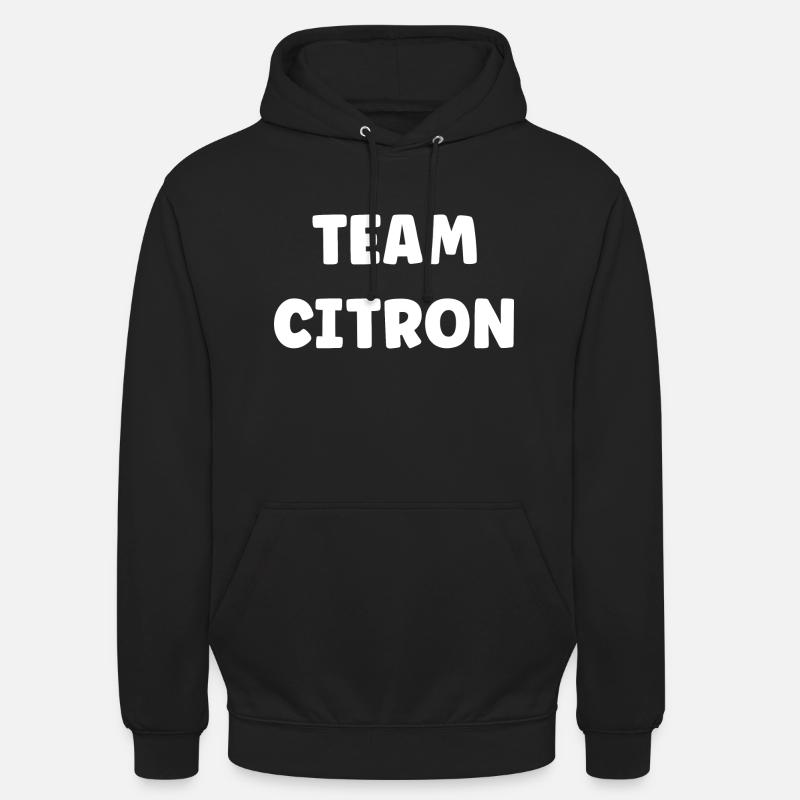 team Citron - Sweat-shirt à capuche unisexe - noir