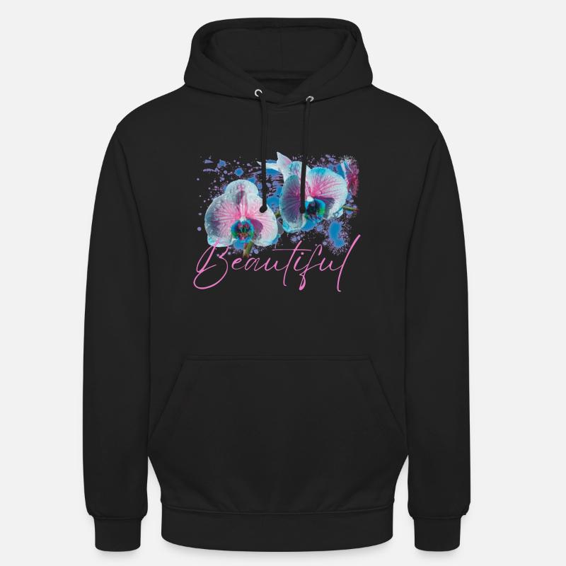 Fleurs Beautiful Aphrodite - Sweat-shirt à capuche unisexe - noir
