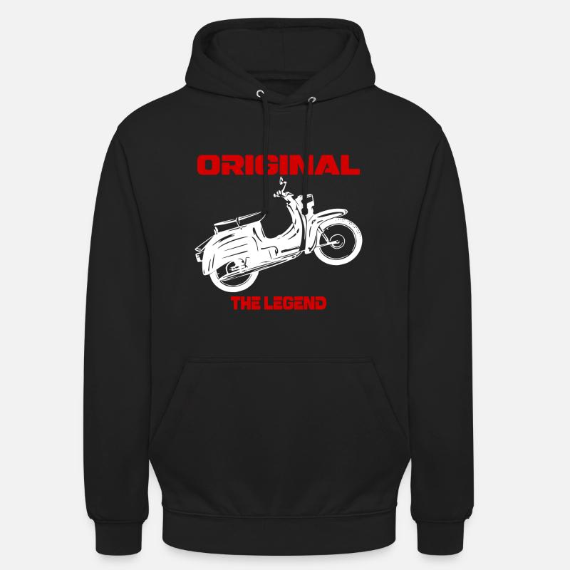 Cyclomoteur Simson Schwalbe RDA - Sweat-shirt à capuche unisexe - noir
