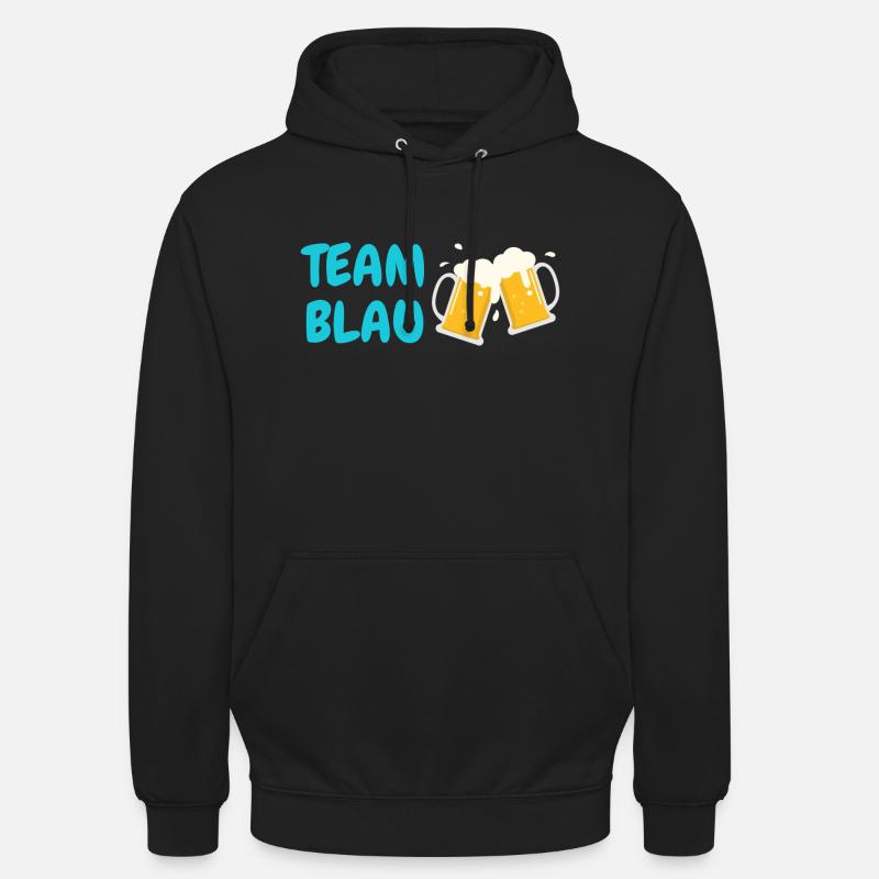Team Blau - Unisex Hoodie - Schwarz