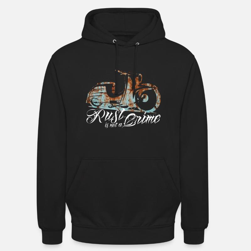 Simson Schwalbe KR51 - Rust is not a Crime - Unisex Hoodie - black