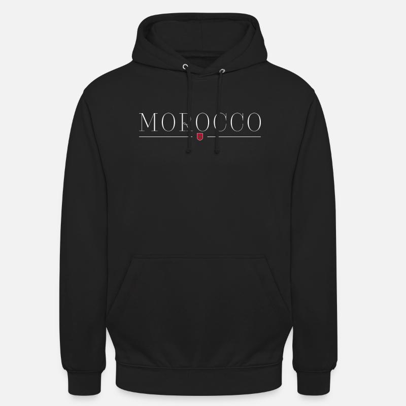 J’aime le Maroc - Sweat-shirt à capuche unisexe - noir