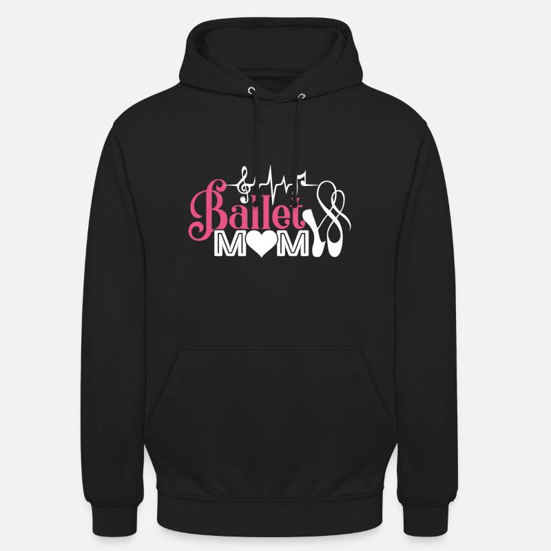 Danseuse de ballet maman - Sweat-shirt à capuche unisexe - noir