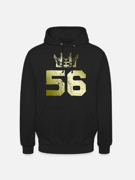 56 Couronne numérique - Sweat-shirt à capuche unisexe - noir