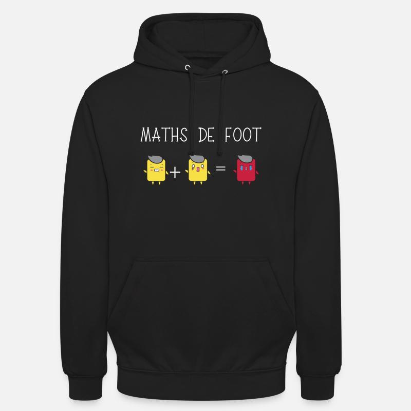 maths de foot - Sweat-shirt à capuche unisexe - noir