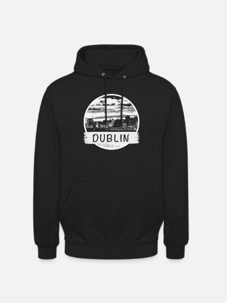 Dublin City - Unisex Hoodie - Schwarz