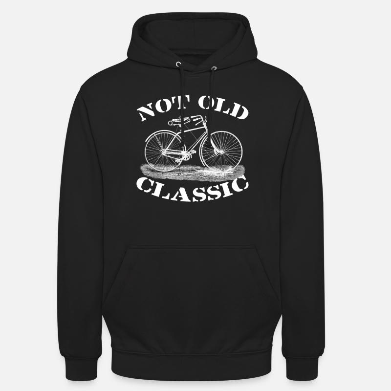 Pas vieux, mais classique - Sweat-shirt à capuche unisexe - noir