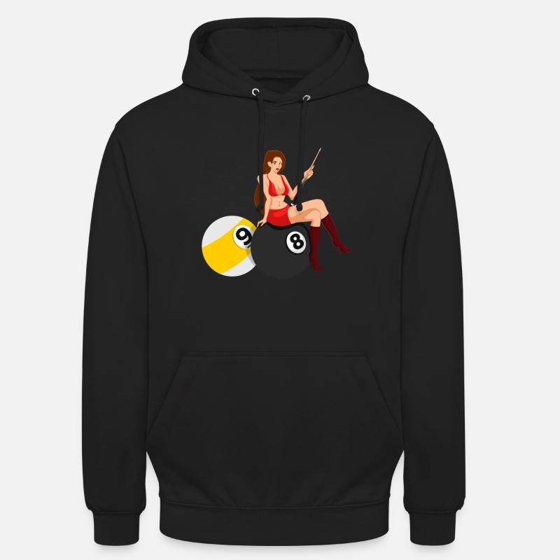 Snooker Pool Billard - Unisex Hoodie - Schwarz