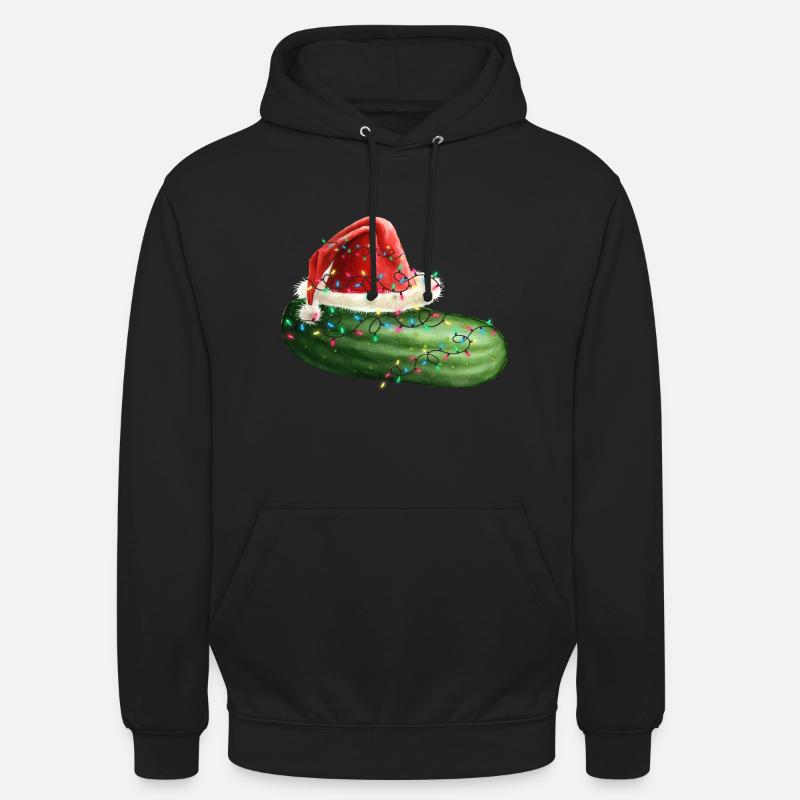 Concombre de Noël - Sweat-shirt à capuche unisexe - noir