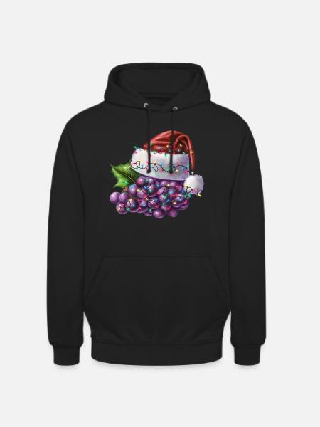 Raisins de Noël - Sweat-shirt à capuche unisexe - noir