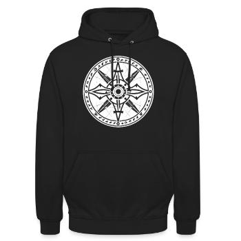 Black Coven - Wheel of Time - Unisex Hoodie - black - Front - Alina (178cm) & Michal (187cm)