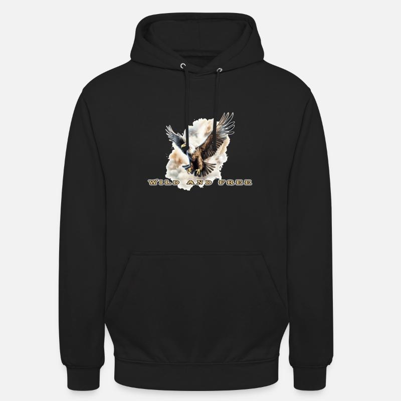 Sauvage et libre - Sweat-shirt à capuche unisexe - noir