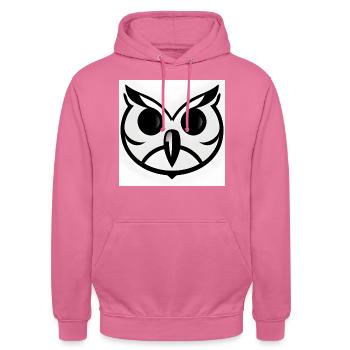 Owl, Heule, Front - Unisex Hoodie - Pink - Vorne - Alina (178cm) & Michal (187cm)