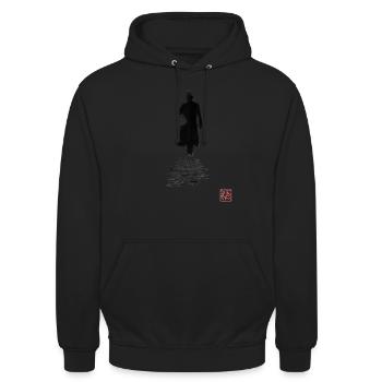 jack the ripper 02 - Sweat-shirt à capuche unisexe - noir - Devant - Alina (178cm) & Michal (187cm)