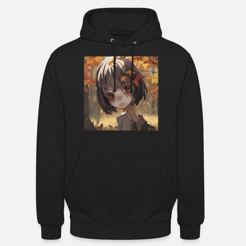 EMO Mädchen im Wald, ANIME - Unisex Hoodie - undefined