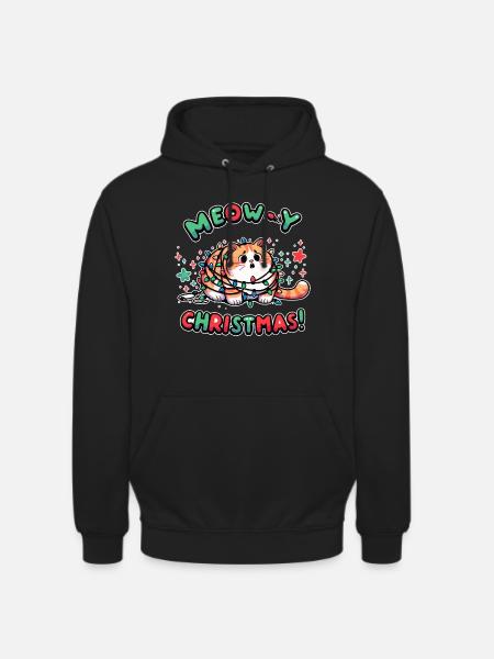 Meow Christmas Design - Unisex Hoodie - 