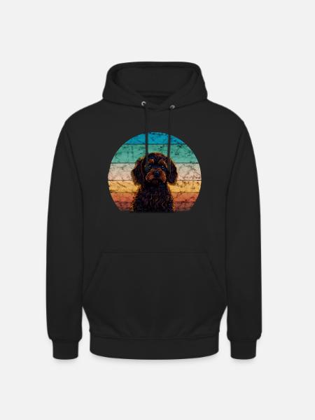 Sunset Cavapoo - Unisex Hoodie - black