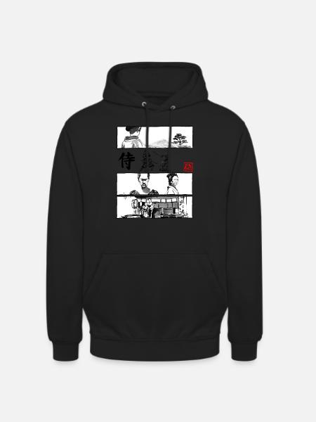Manga Samurai Schwarz - Unisex Hoodie -
