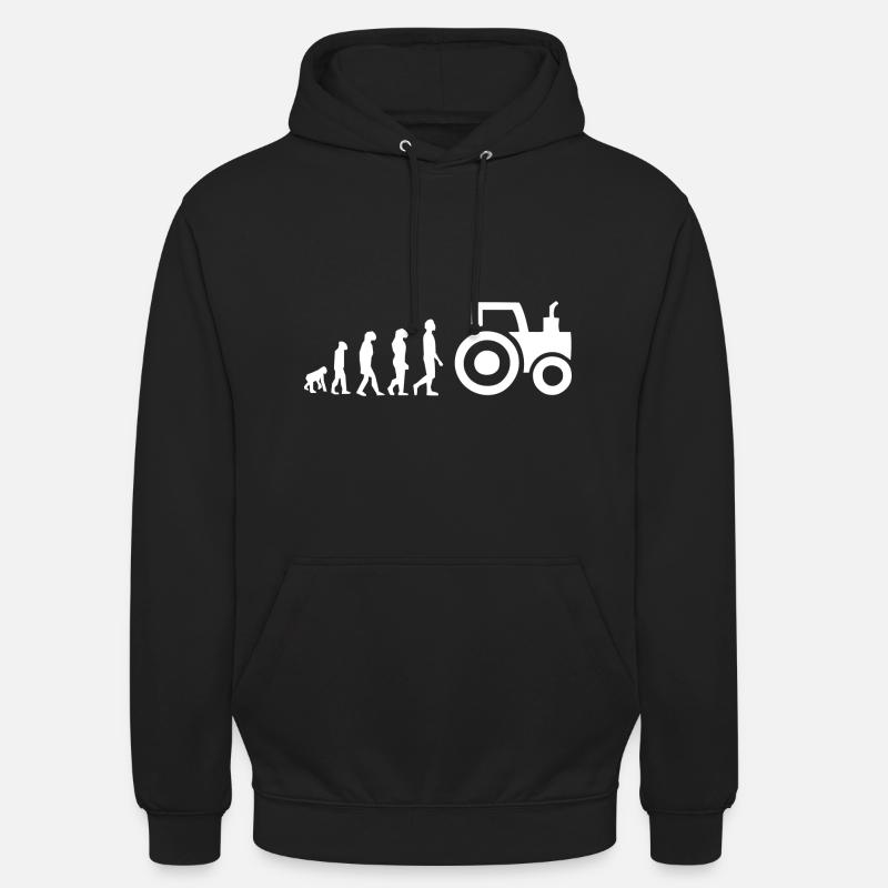 evolution tractor - Unisex Hoodie - black