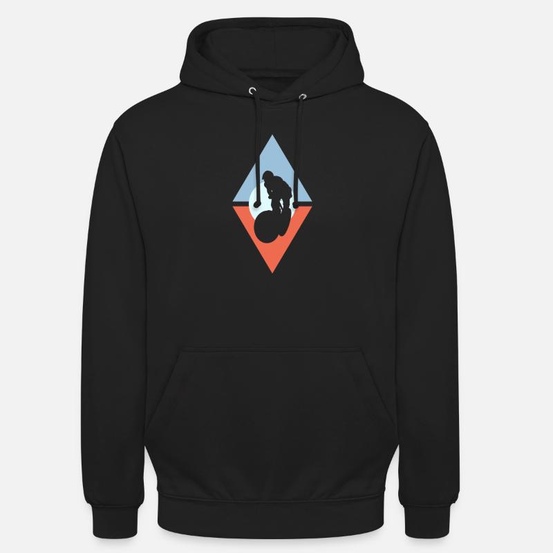 VTT Descente VTT - Sweat-shirt à capuche unisexe - noir
