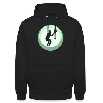 Lacrosse Intercrosse Lacrosse Raquette - Sweat-shirt à capuche unisexe - noir - Devant - Alina (178cm) & Michal (187cm)