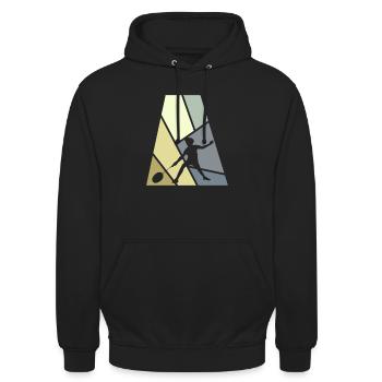 Clear Serve - Unisex Hoodie - Schwarz - Vorne - Alina (178cm) & Michal (187cm)