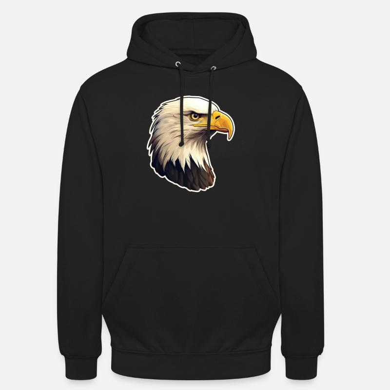 Eagle Eagle's Head - Unisex Hoodie - black