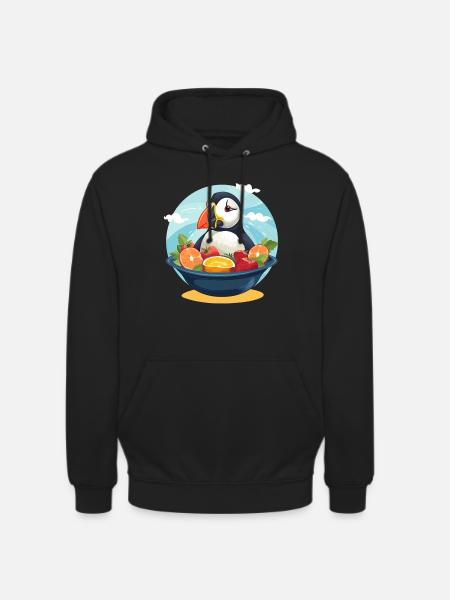 Puffin - Unisex Hoodie - black