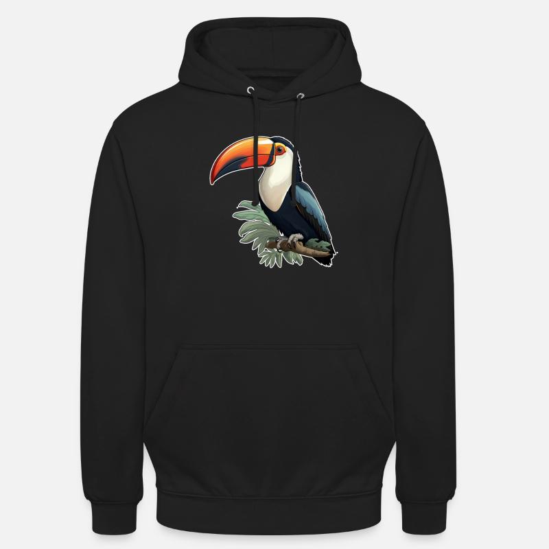 Tukan exotisch Vogel - Unisex Hoodie - Schwarz