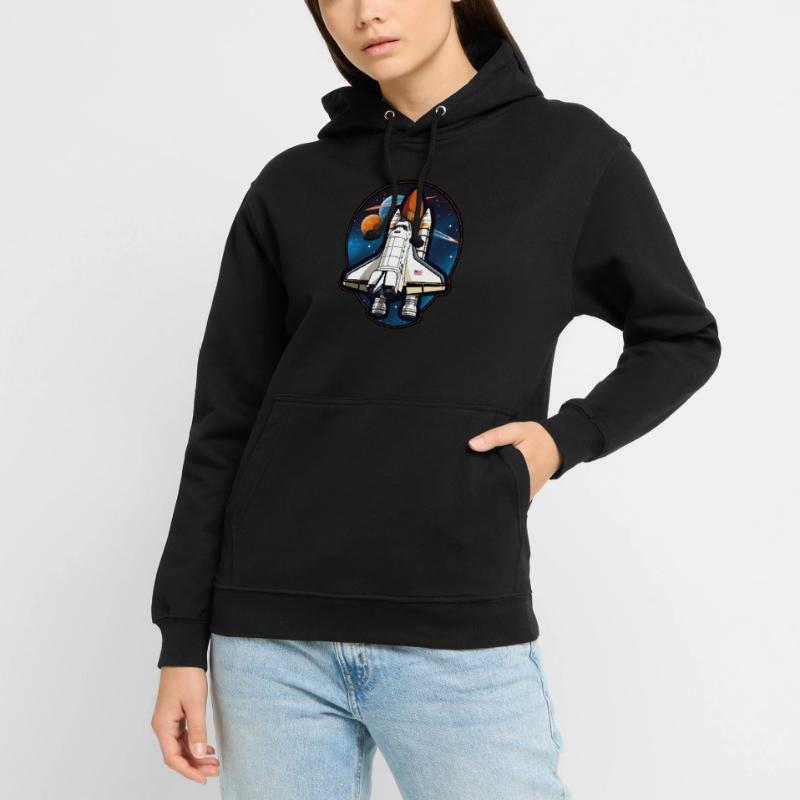 Navette spatiale spatiale Sweat-shirt à capuche unisexe