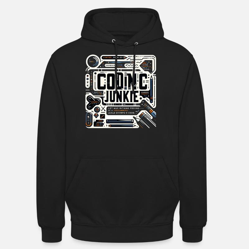 Accro au codage 11 - Sweat-shirt à capuche unisexe - noir