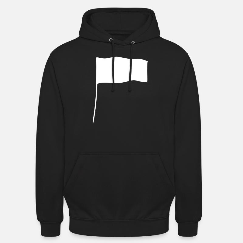 Icône de forme de drapeau - Sweat-shirt à capuche unisexe - noir