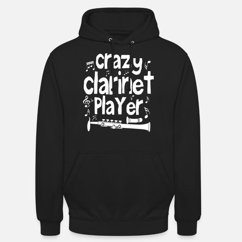 Crazy clarinet player - Sweat-shirt à capuche unisexe - noir