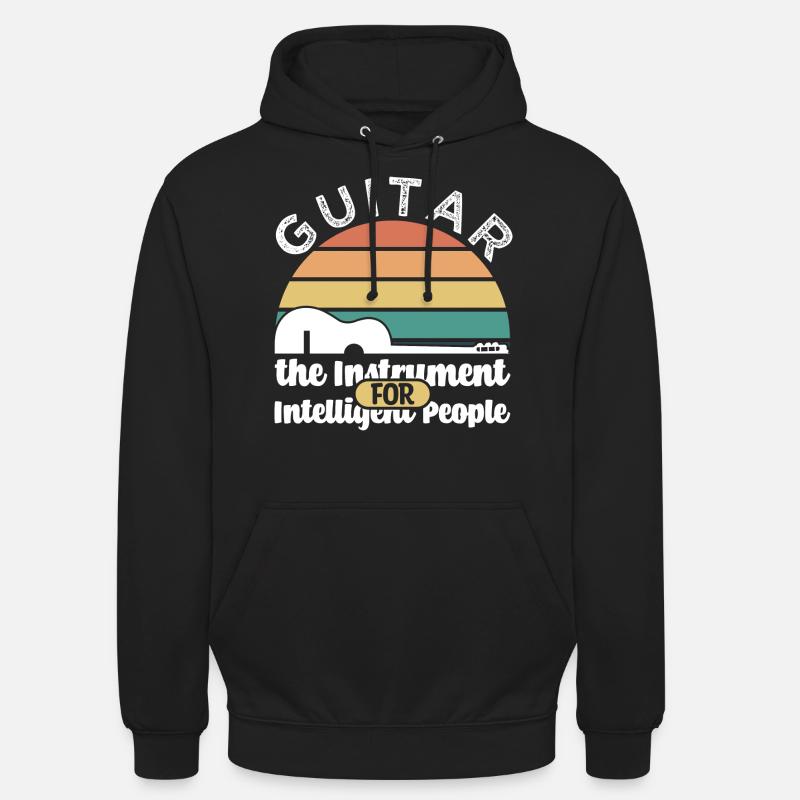 Dicton rétro de guitare - Sweat-shirt à capuche unisexe - noir