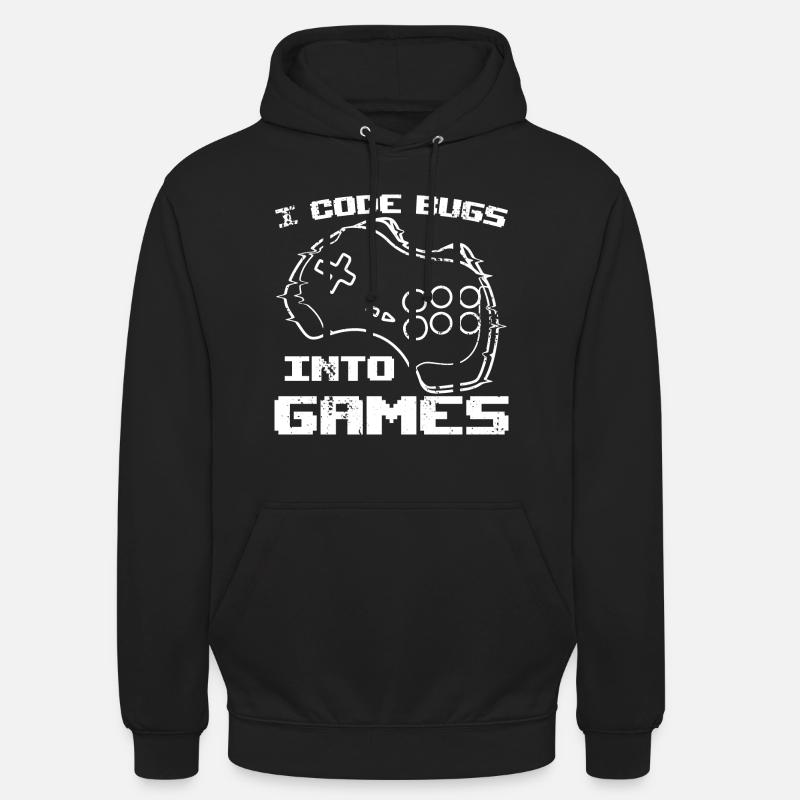 Ich programmiere Bugs in Videospiele - Unisex Hoodie - Schwarz