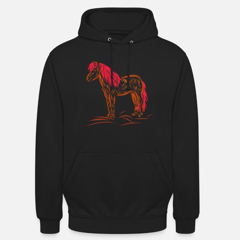 Pferd - Unisex Hoodie - Schwarz