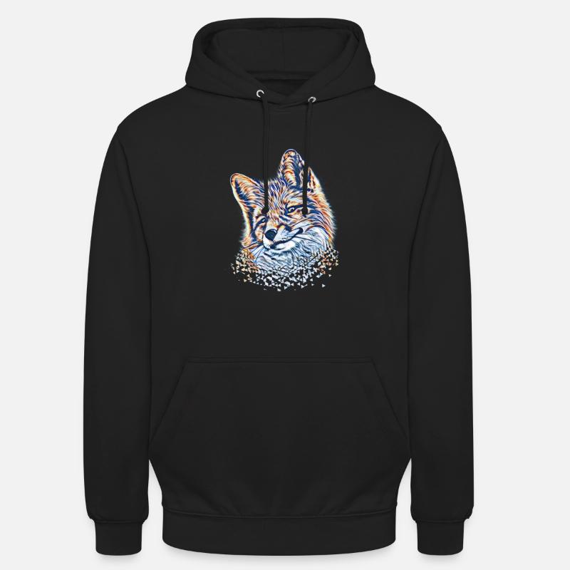 Fox - Unisex Hoodie - black
